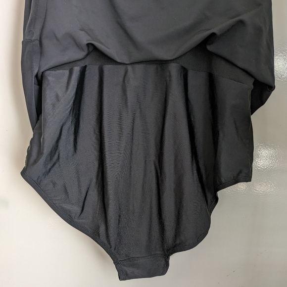 Target Ava & Viv Black Twist One-Piece Modest Swimsuit Swim Dress 20W - Picture 11 of 16